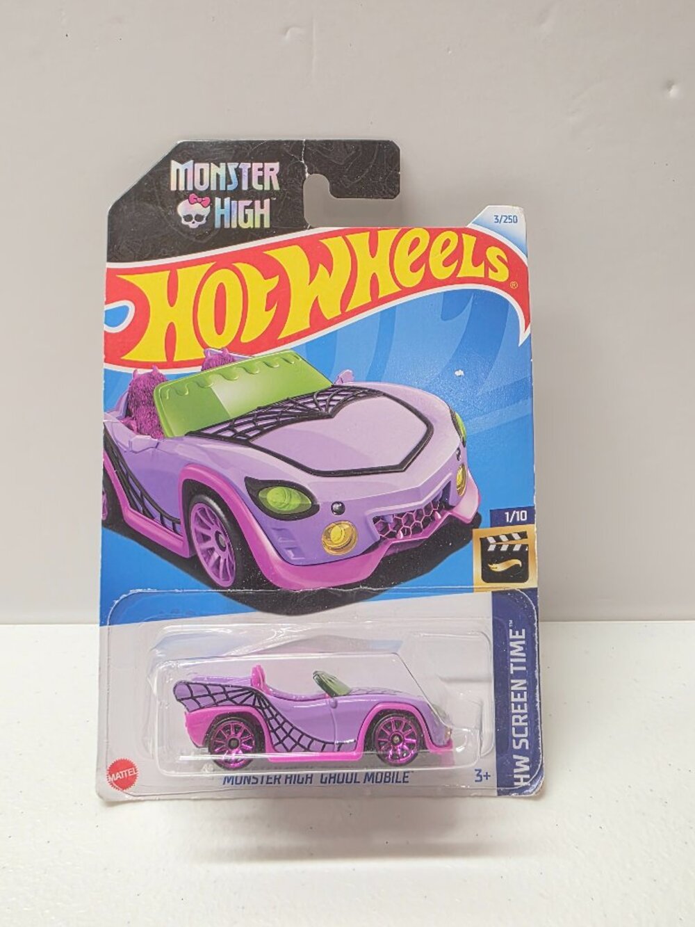 Hot Wheels - 2025 HW Screen Time 1/10 Monster High Ghoul Mobile 3/250